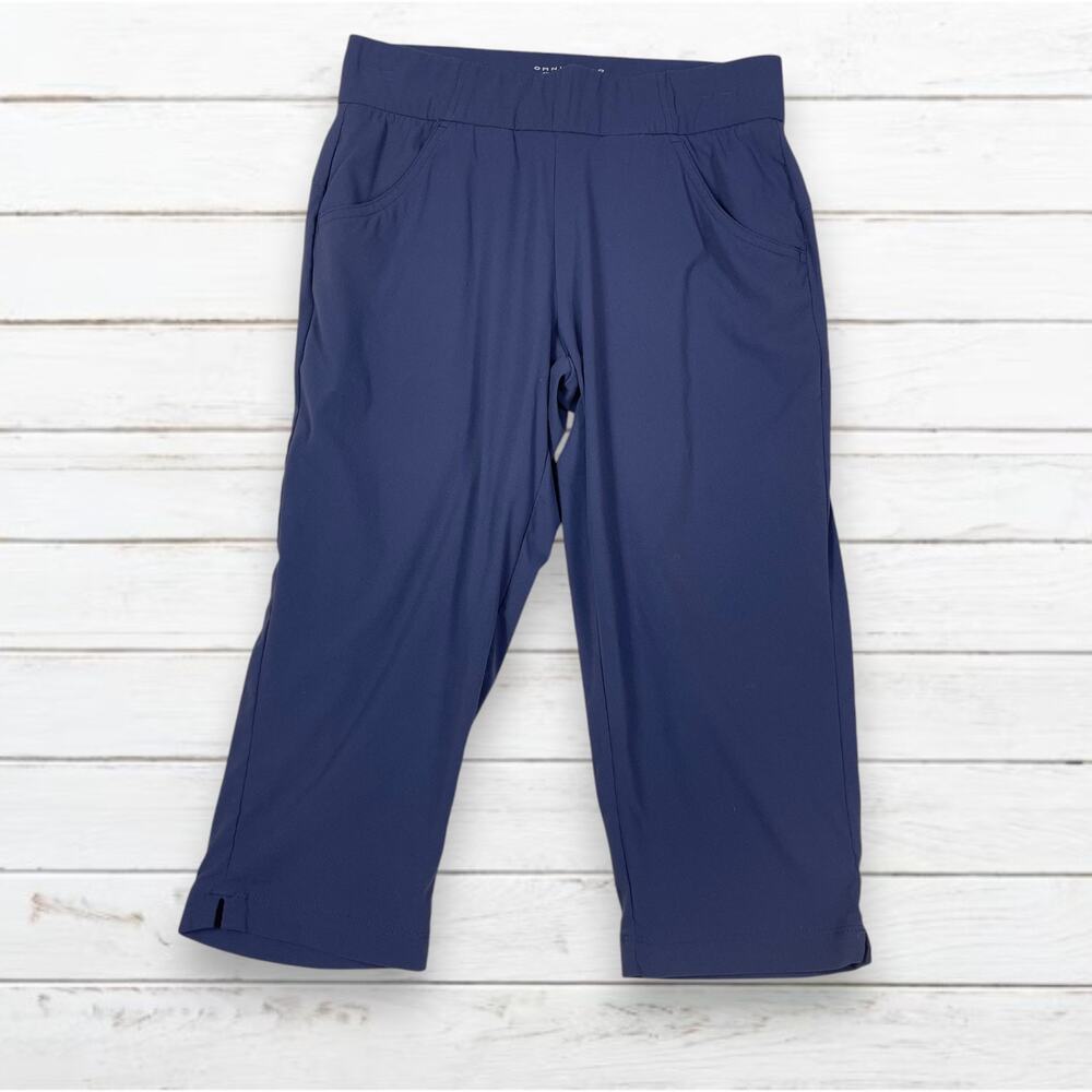 COLUMBIA Omni Shield Gray Womens Crop Nylon Pants Outdoor Fishing Hiking Size S